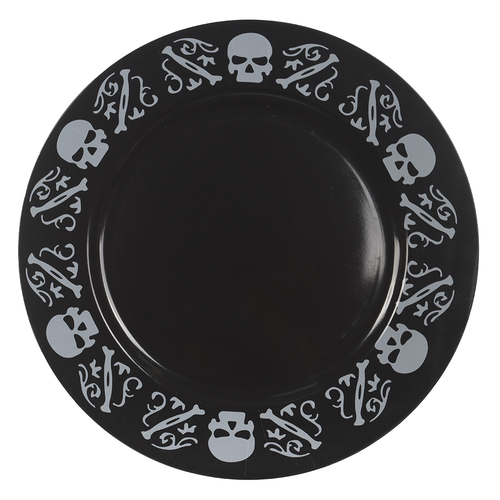 SOUSPLAT CAVEIRA PLT (PRETO) 33X33X1,7cm