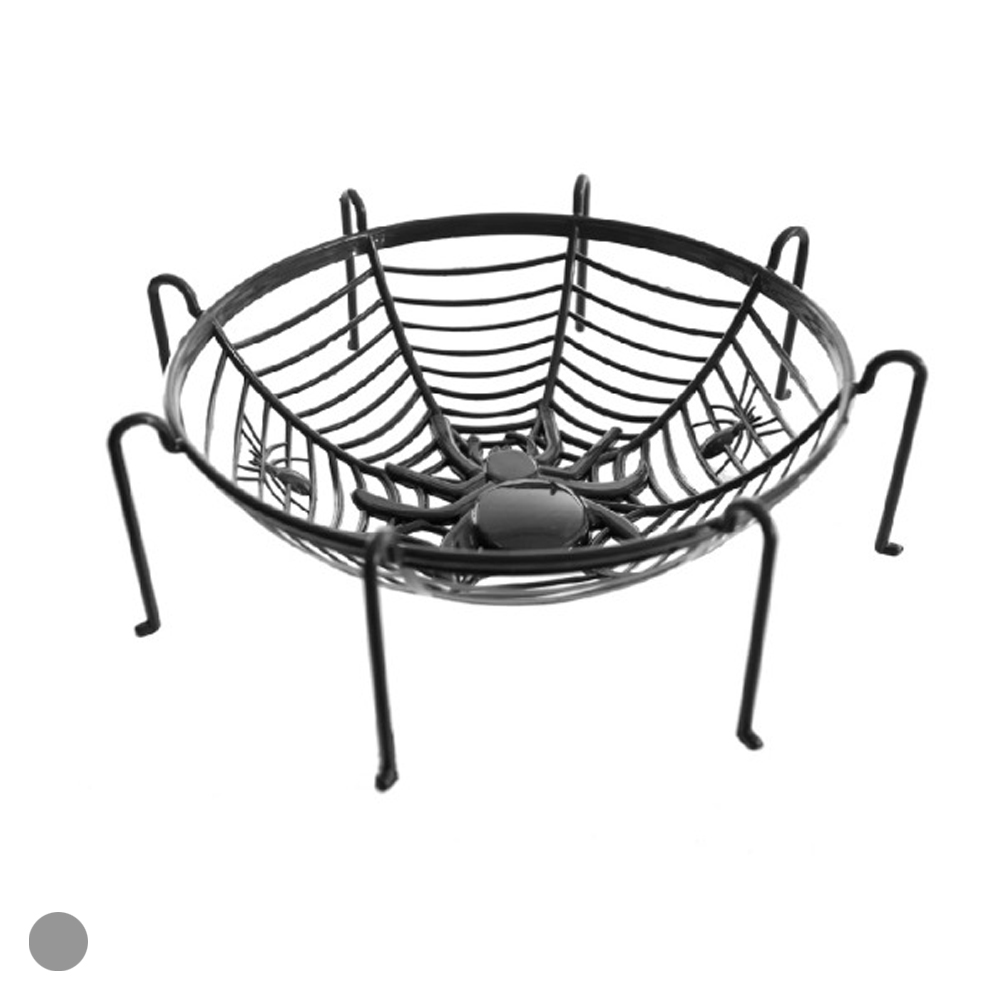 CESTA ARANHA DOCES PLT (PRETO) 30X9,3cm