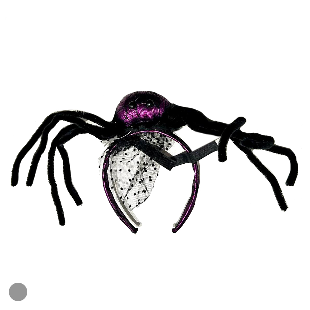 TIARA ARANHA (PRETO) 22cm