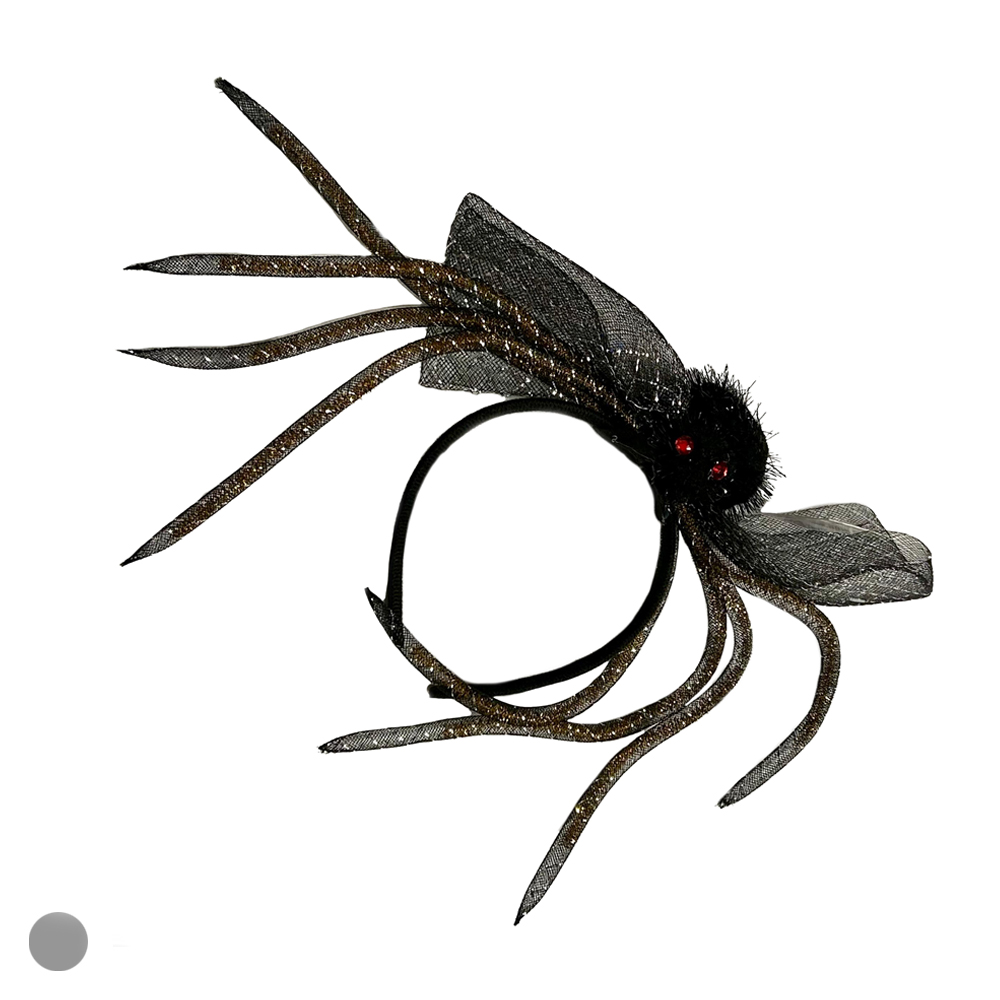 TIARA ARANHA GRANDE (PRETO) 20cm