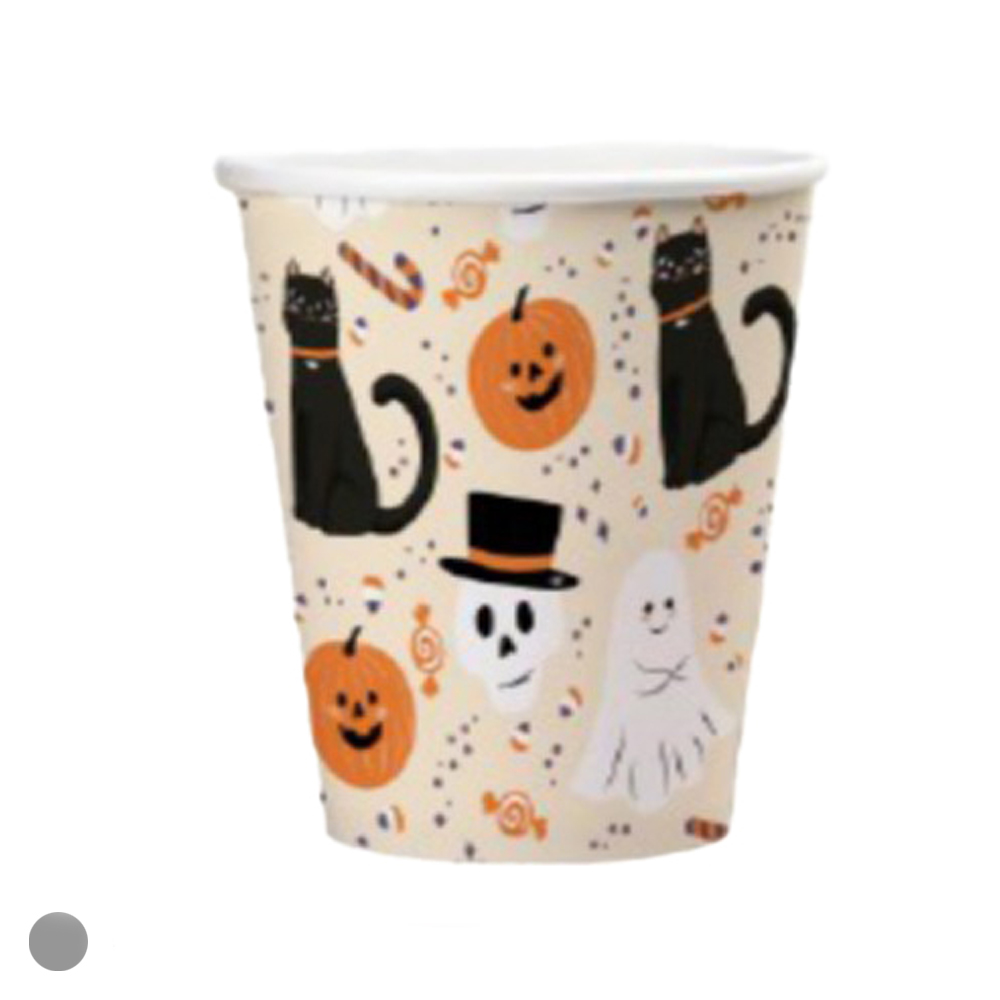 COPO PAPEL POP 266ML C/10 (BEGE) 7,5X5,3X8,8cm