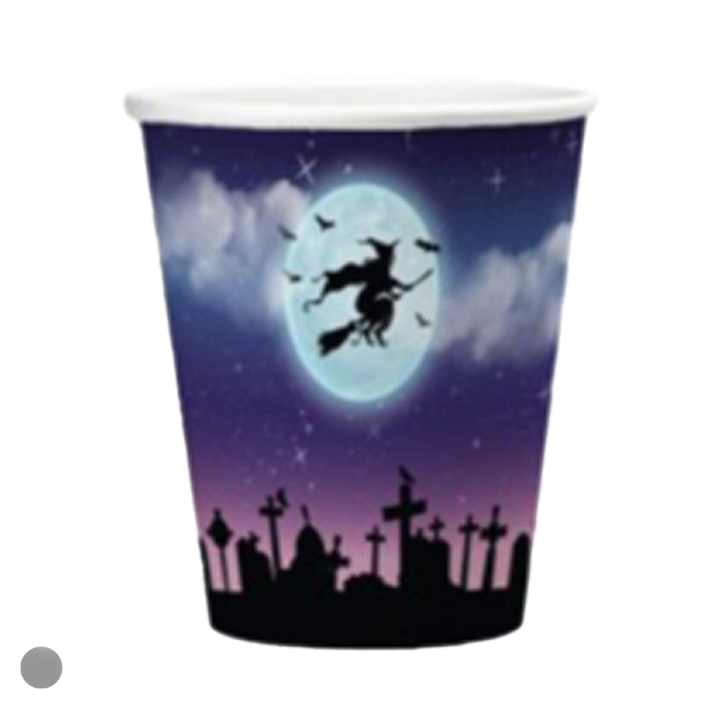 COPO PAPEL FLORESTA 266ML C/10 (ROXO) 7,5X5,3X8,8cm