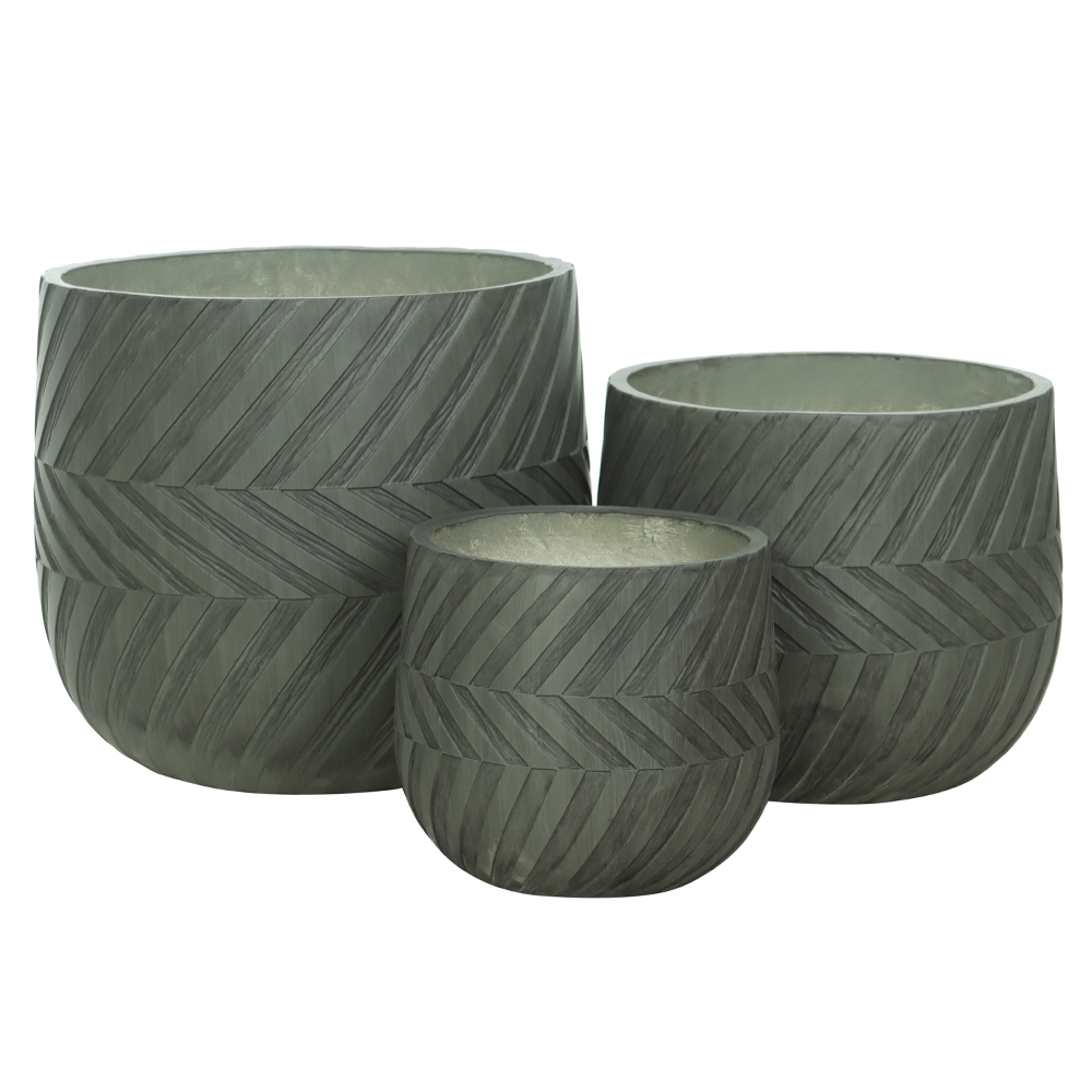 VASO FIBROCIMENTO C/3 UNI (FENDI) 40cm