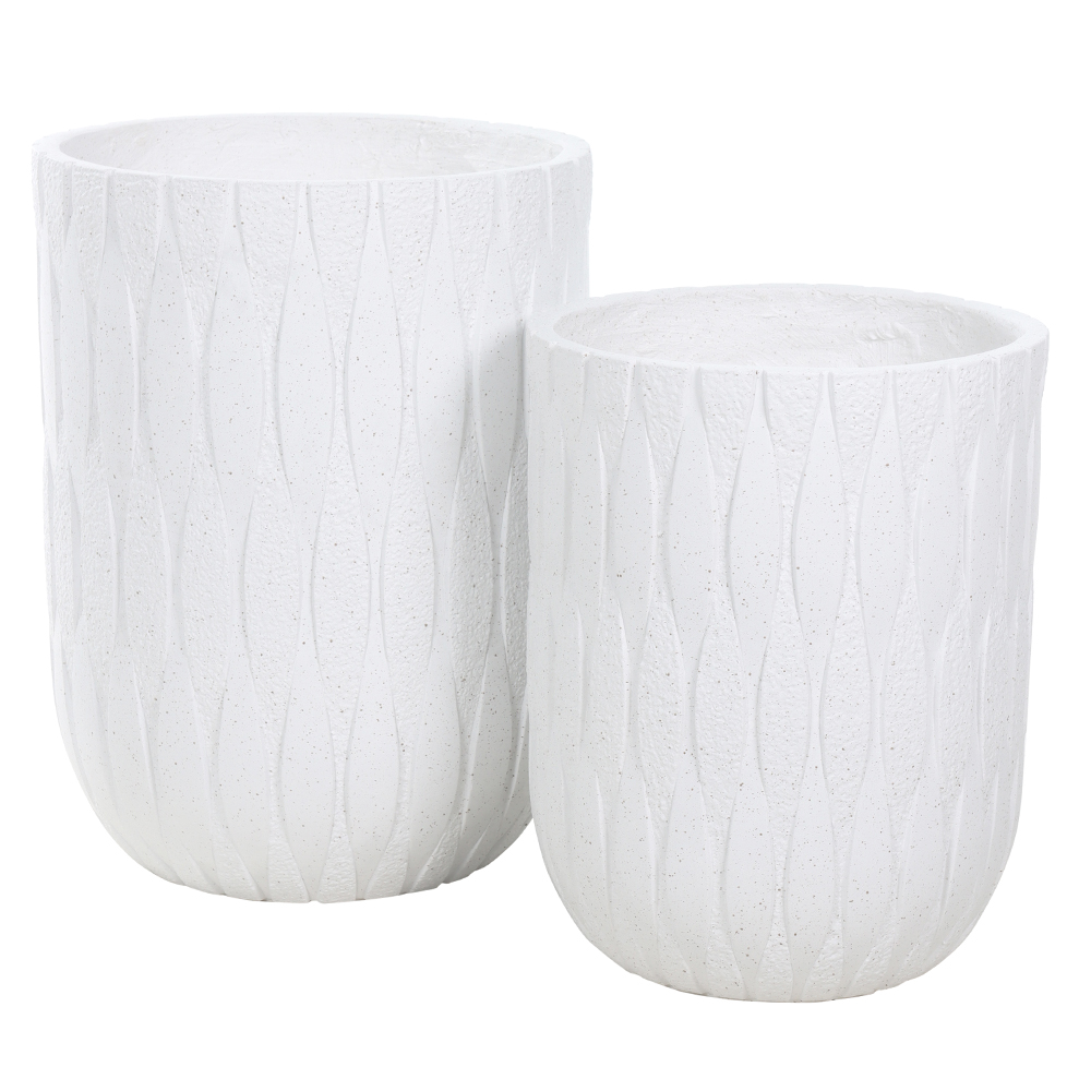 VASO FIBROCIMENTO C/2 UNI (BRANCO) 48cm