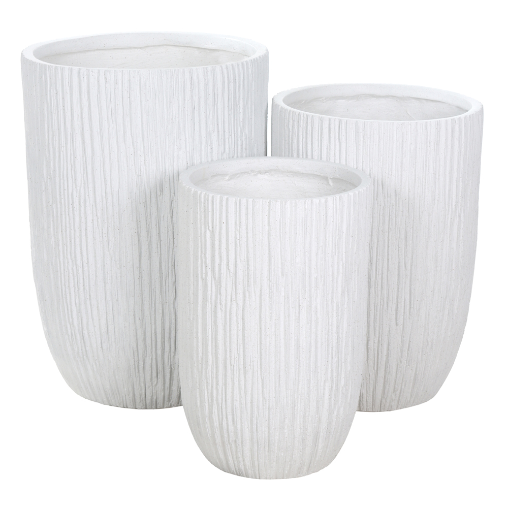 VASO FIBROCIMENTO C/3 UNI (BRANCO) 63cm