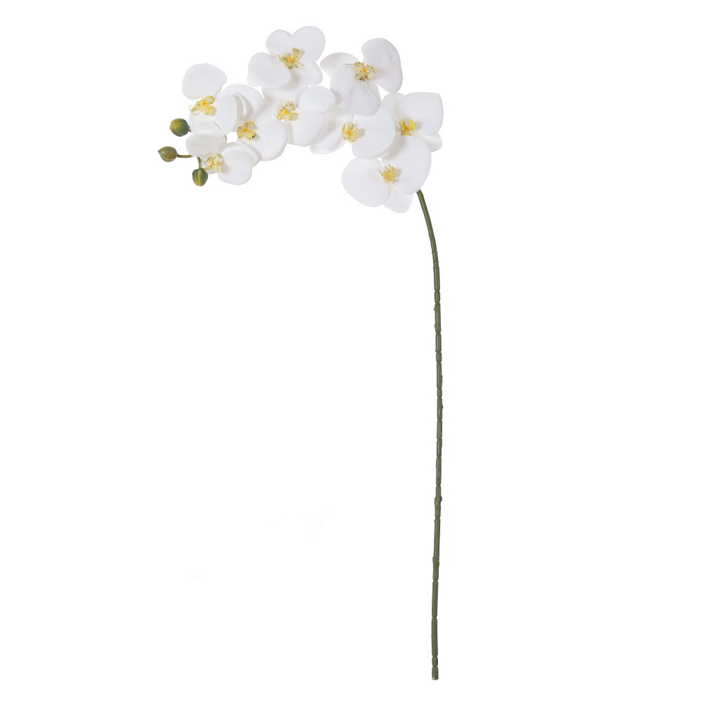 H.ORQUIDEA PHALAENOPSIS REAL TOQUE C/COAT X9 (BRANCO) 98cm