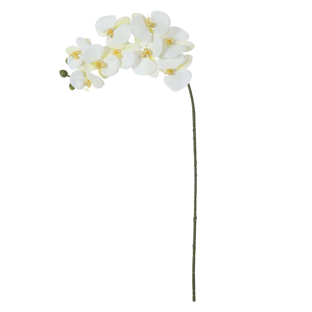 H.ORQUIDEA PHALAENOPSIS REAL TOQUE C/COAT X9 (BRANCO AMARELO) 98cm