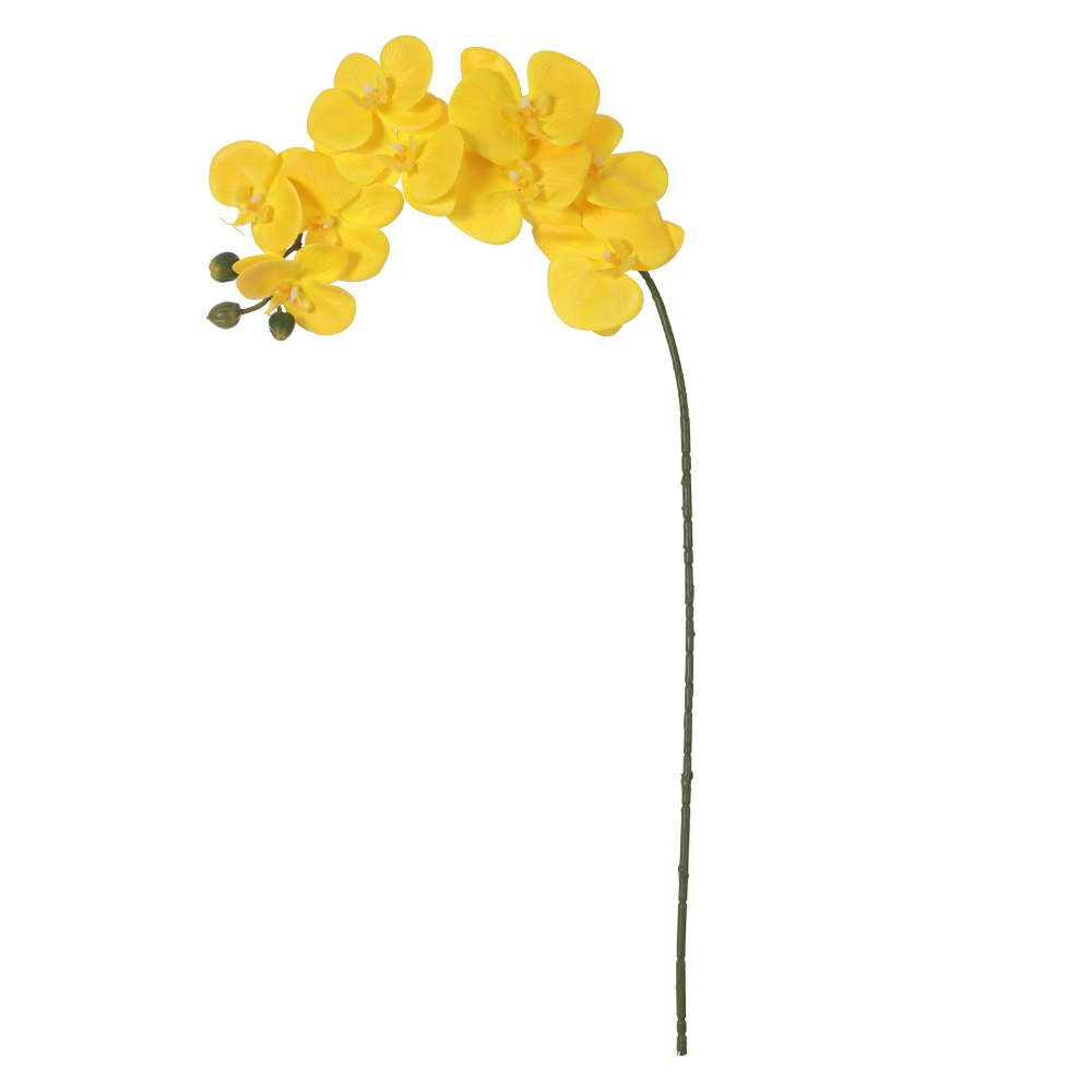 H.ORQUIDEA PHALAENOPSIS REAL TOQUE C/COAT X9 (AMARELO) 98cm
