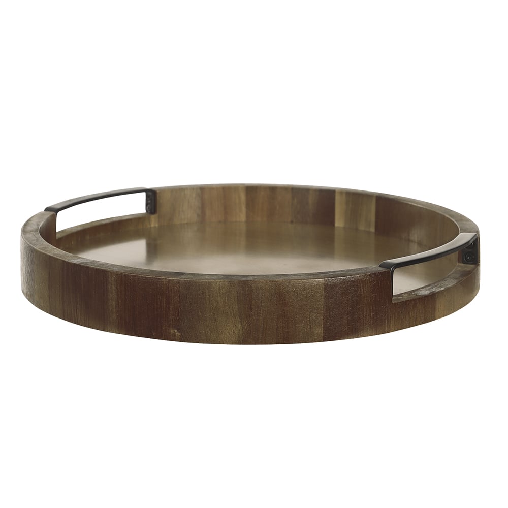 BANDEJA MD ACACIA 30d TAM M C/MDF E ALCA METAL RD (BEGE)