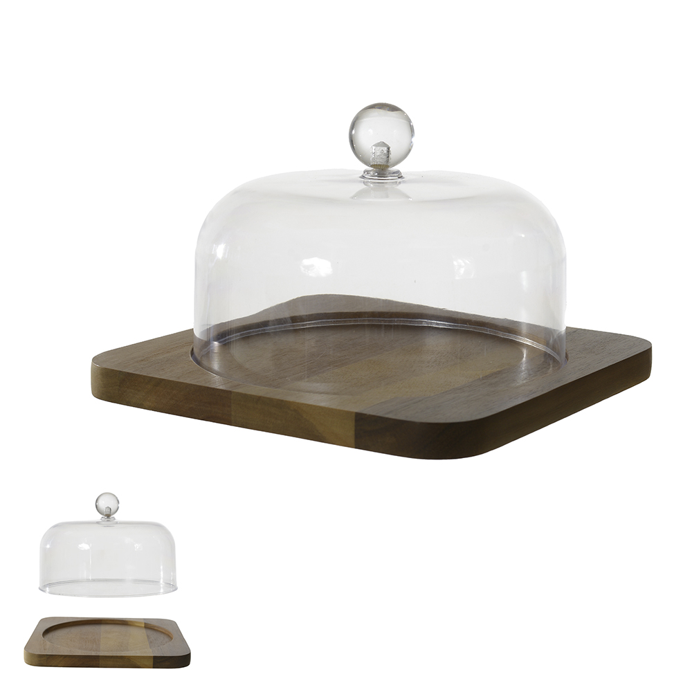 QUEIJEIRA MD ACACIA 12X20X20cm C/ CUPULA (BEGE)