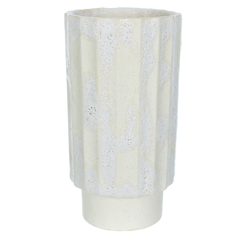 VASO CERAMICA (OFF WHITE) 23cm