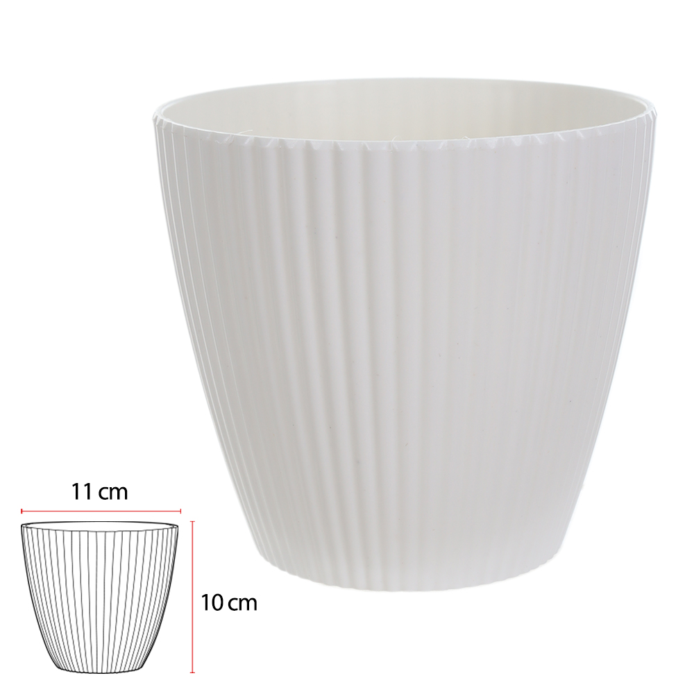VASO PLT (BRANCO) 10cm
