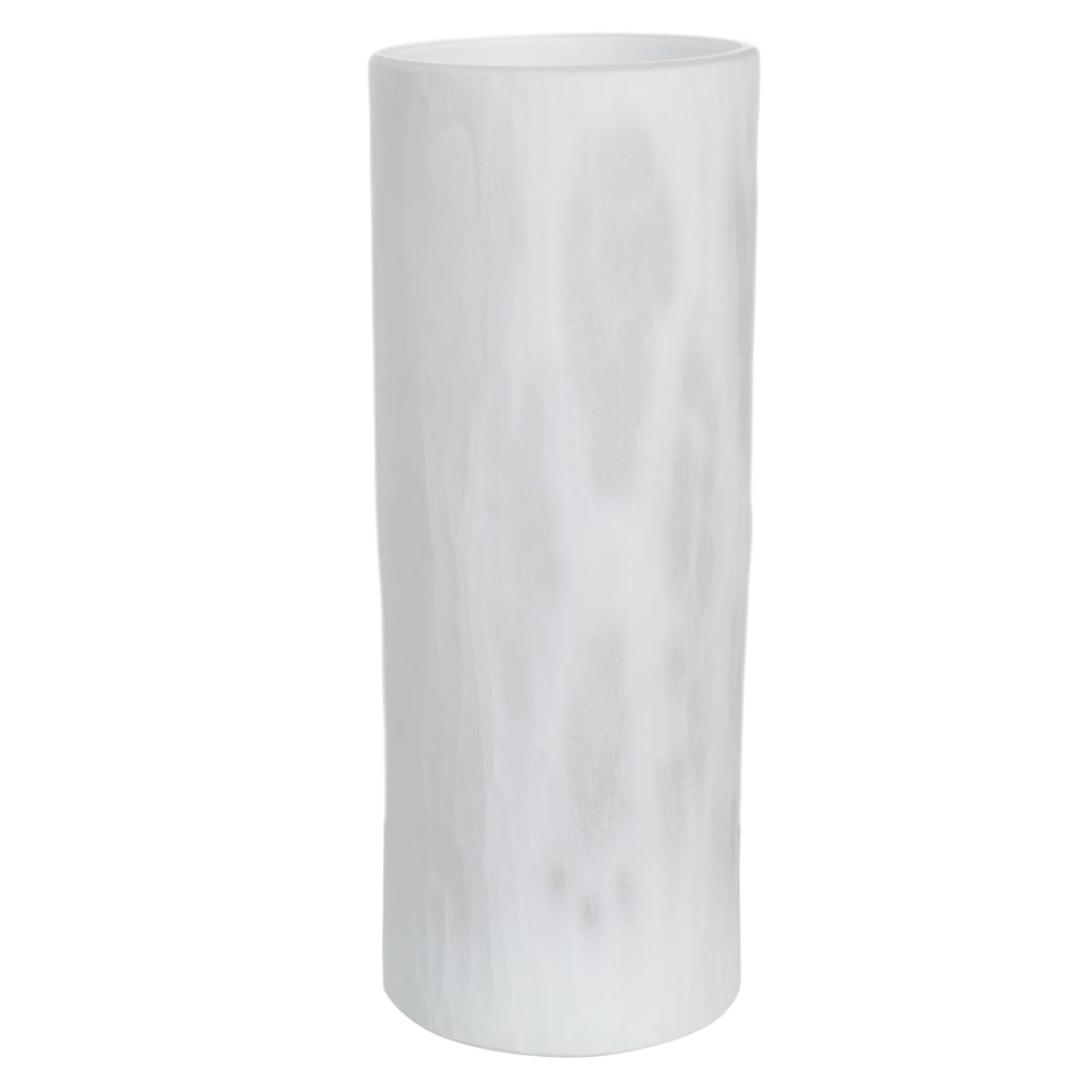 VASO DECOR VIDRO (BRANCO FOSCO) 30,5cm 12d