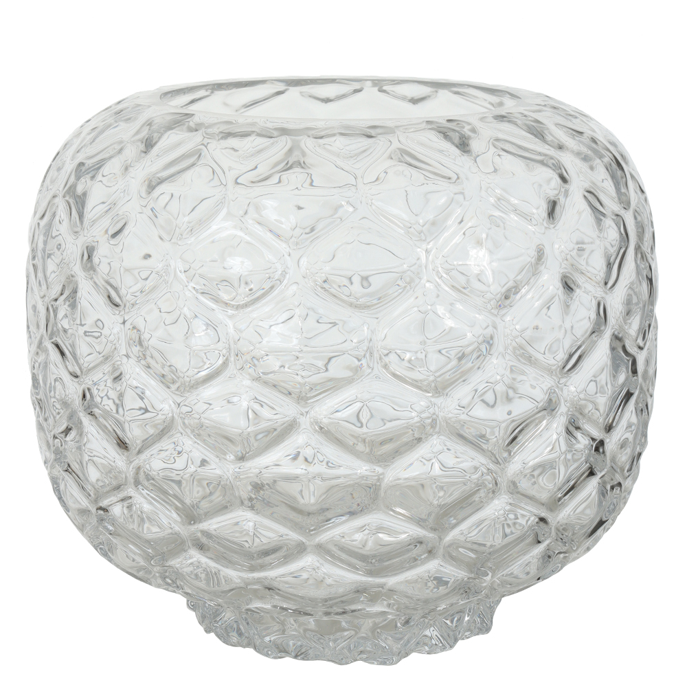 VASO DECOR VIDRO (TRANSPARENTE) 19,5cm 23,5d