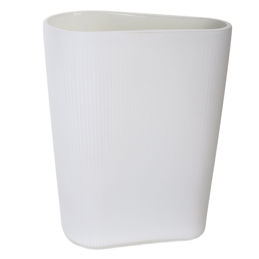 VASO DECORATIVO VIDRO (BRANCO FOSCO) 29X21X11cm