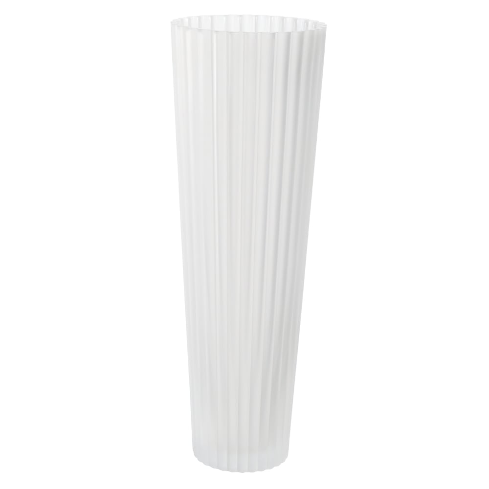 VASO DECORATIVO VIDRO (TRANSPARENTE FOSCO) 40cm 14d