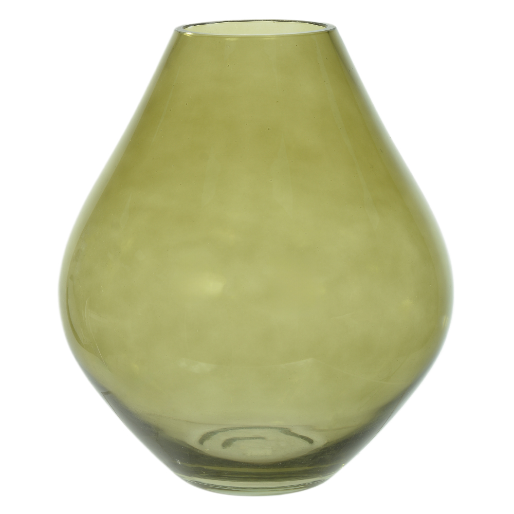 VASO DECOR VIDRO (VERDE) 27,5cm 23,5d