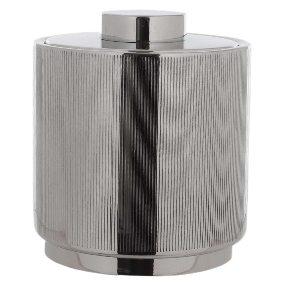 BALDE GELO ACO INOX 1850ml 20X17cm CANELADO (PRATA)