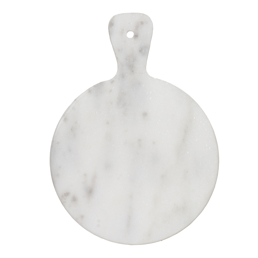 TABUA DE FRIOS RD MARMORE 1X14X19,5cm C/ CABO (BRANCO)