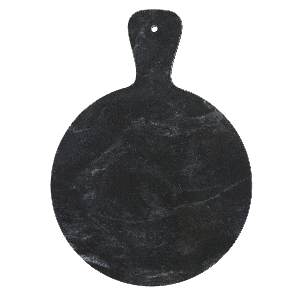 TABUA DE FRIOS RD MARMORE 1X20X28cm C/ CABO (PRETO)