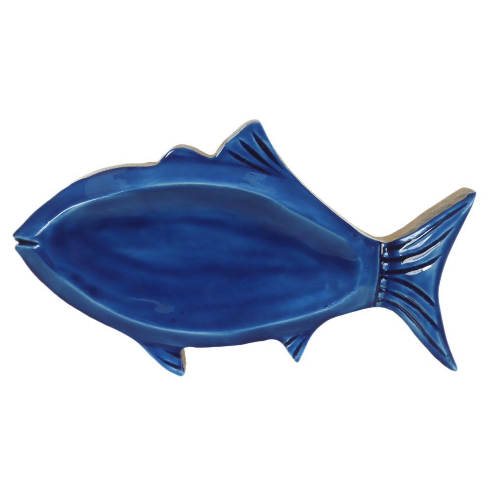PETISQUEIRA MADEIRA 2,5X14X24cm PEIXE (AZUL)