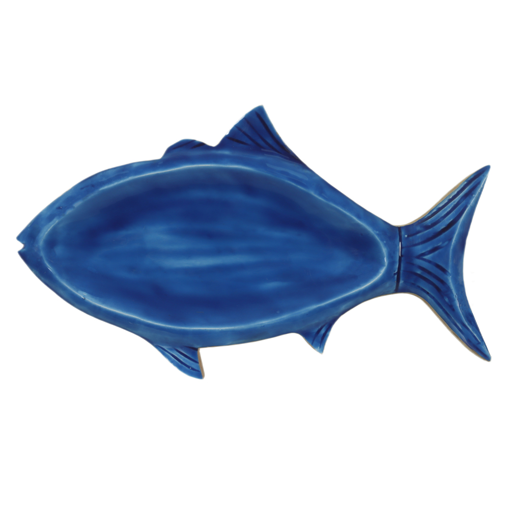 PETISQUEIRA MADEIRA 2,5X20X34cm PEIXE (AZUL)