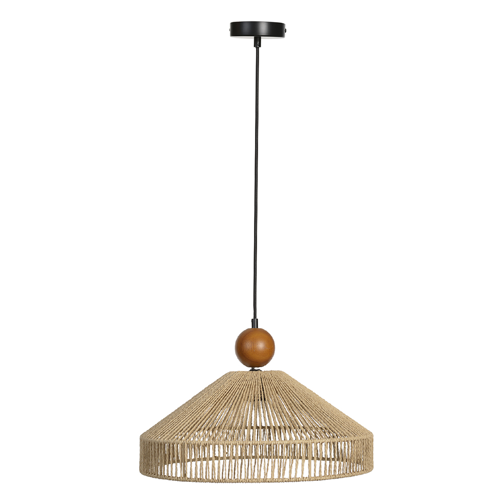 PENDENTE FIB.PAPEL BIVOLT (NATURAL) 29cm 45d