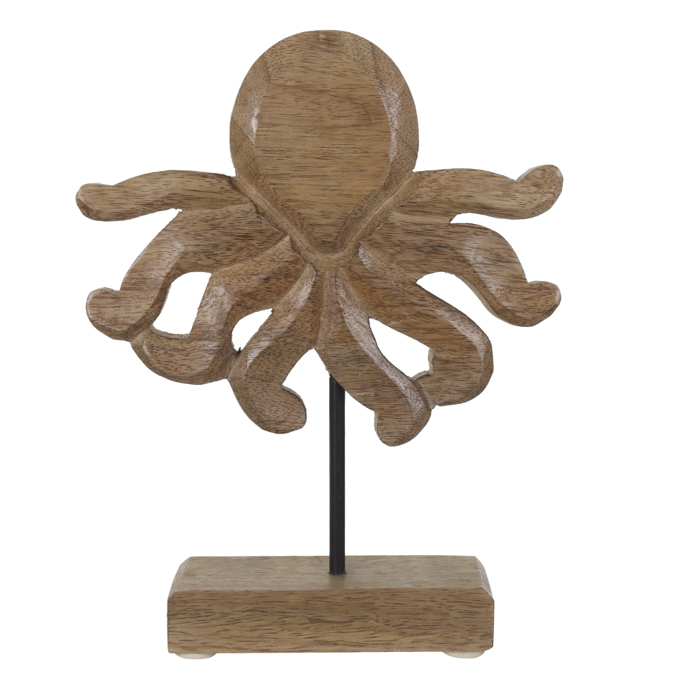 ESCULTURA DECORATIVA MADEIRA POLVO (BEGE) 22,5X18X5cm