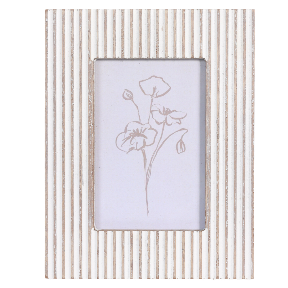 PORTA RETRATO MDF FTO  10X15 PATINA (OFFWHITE) 22,5X17X1,5cm