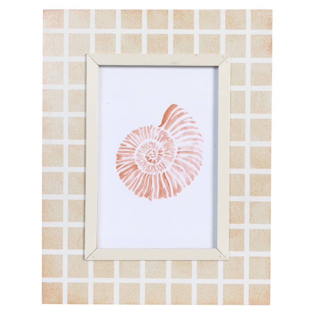 PORTA RETRATO MDF FTO  10X15 PATINA (OFFWHITE) 22,5X17,7X1,5cm