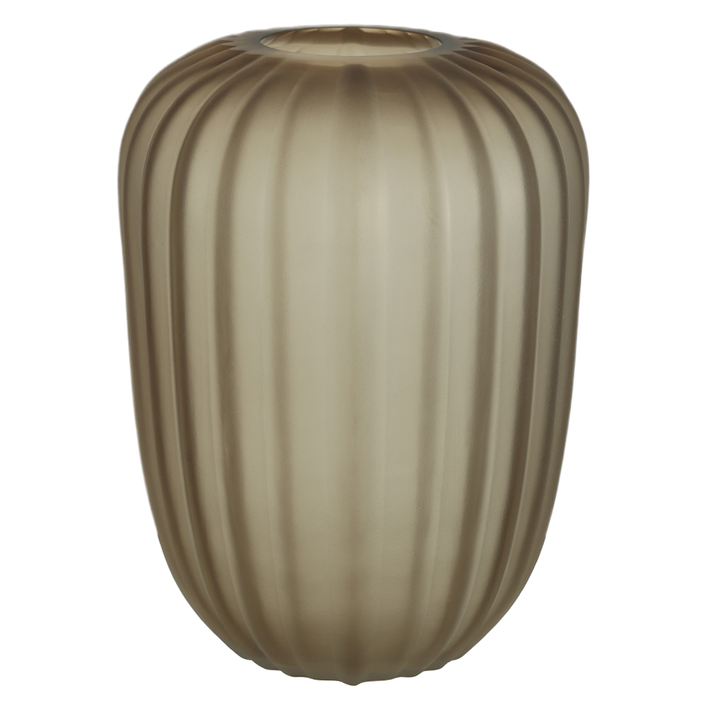 VASO DECORATIVO VIDRO (MARROM) 38cm 29d