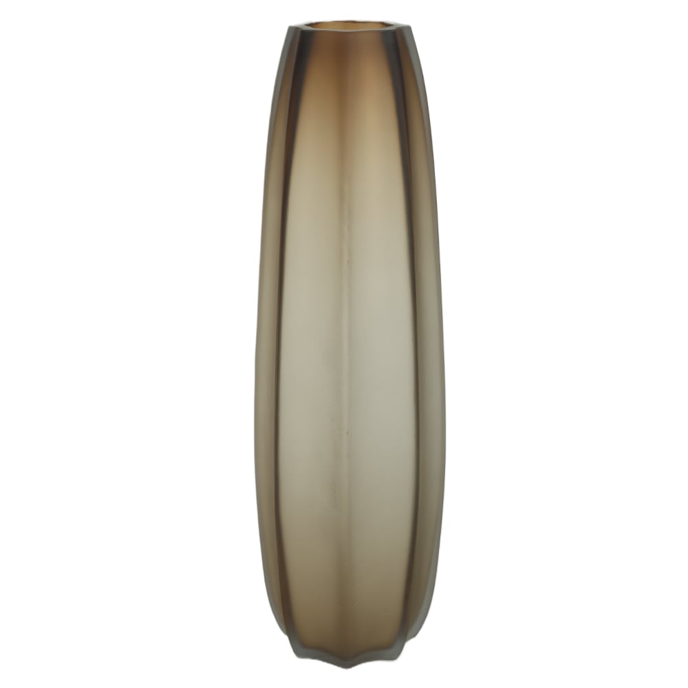 VASO DECORATIVO VIDRO (MARROM) 61cm 18,5d