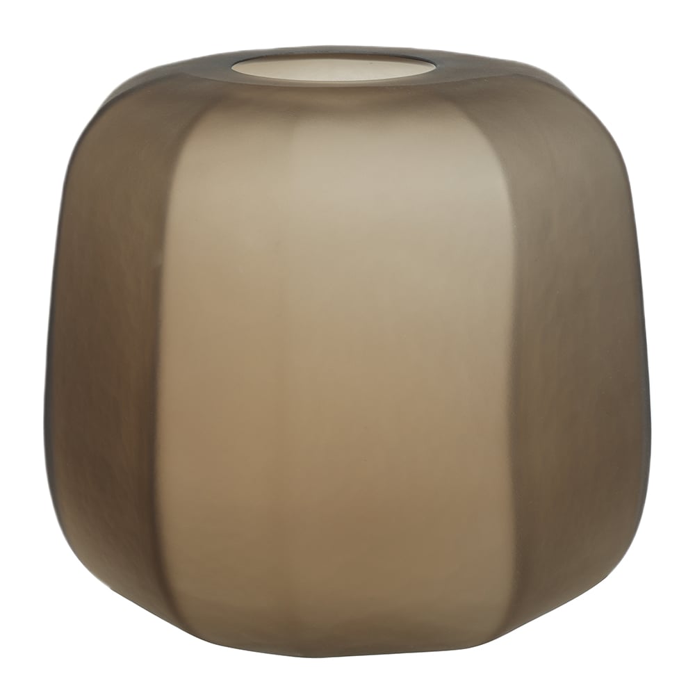 VASO DECORATIVO VIDRO (MARROM) 32cm 34d