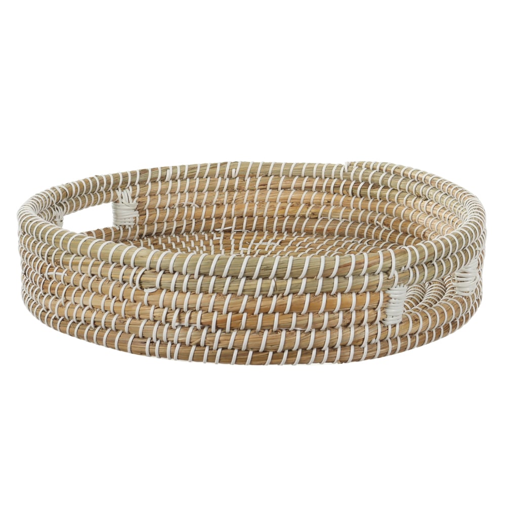BANDEJA FIBRA NAT 10X43X43cm NATURE (BEGE)