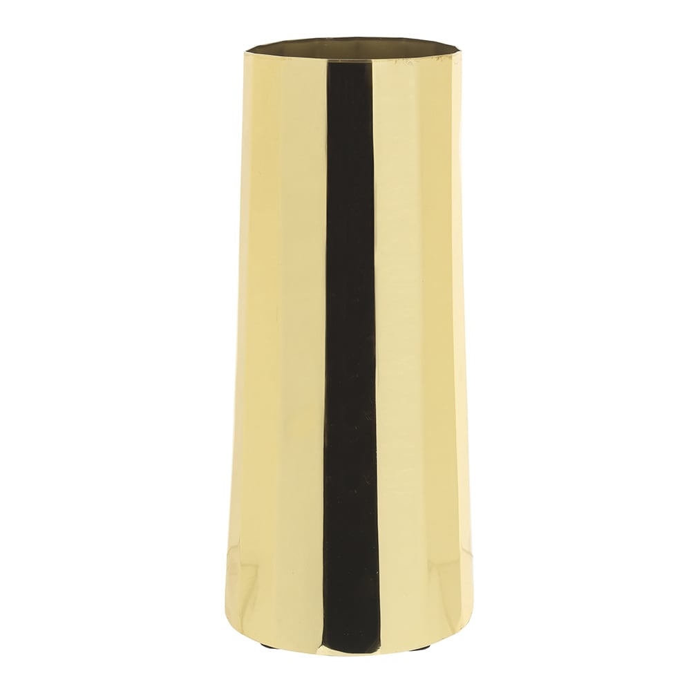VASO DECORATIVO ACO INOX (DOURADO) 23cm 10d