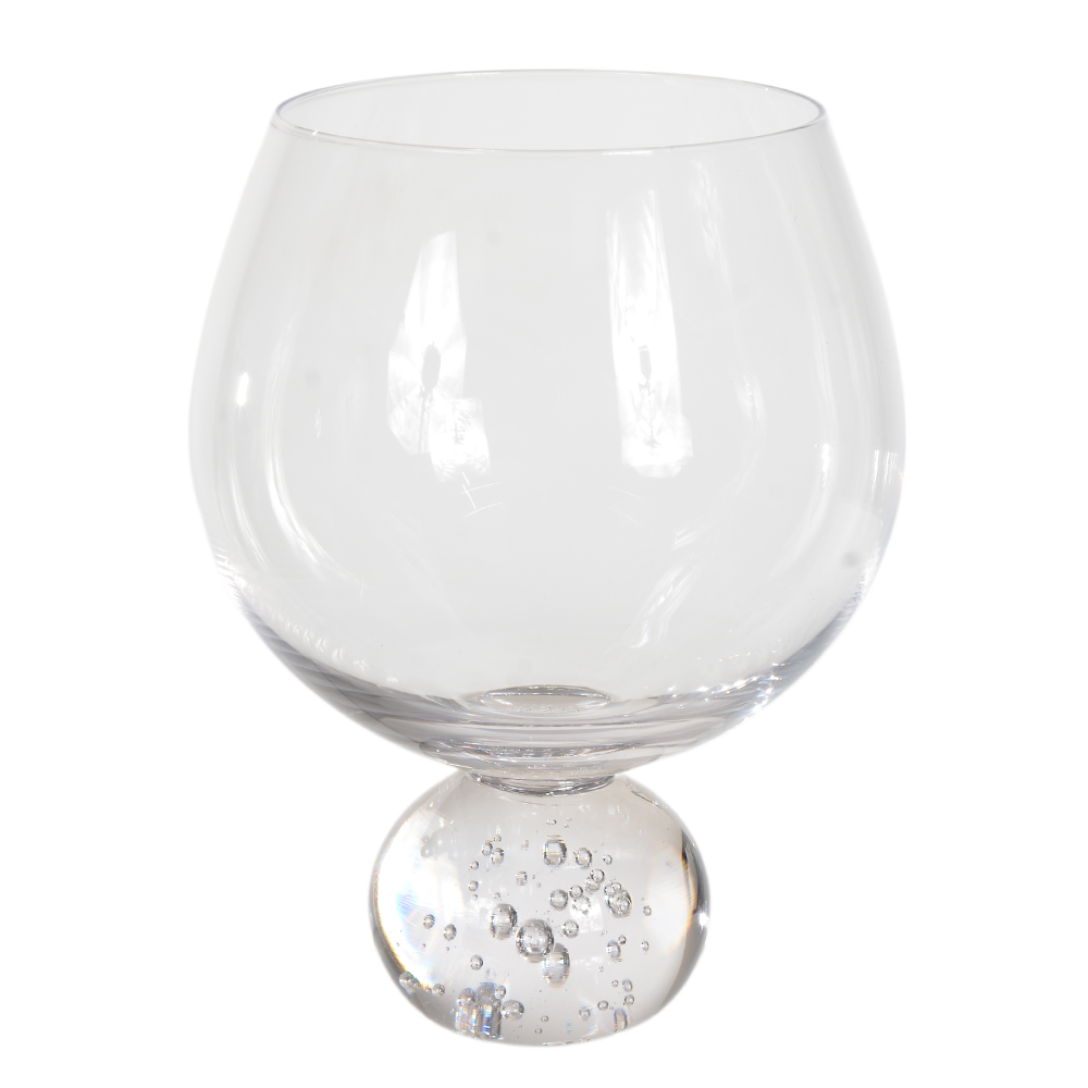 CJ TACA VINHO 610ml 14X10,6cm C/4 PCS VIBRANCE BUBBLES (TRANSPARENTE)