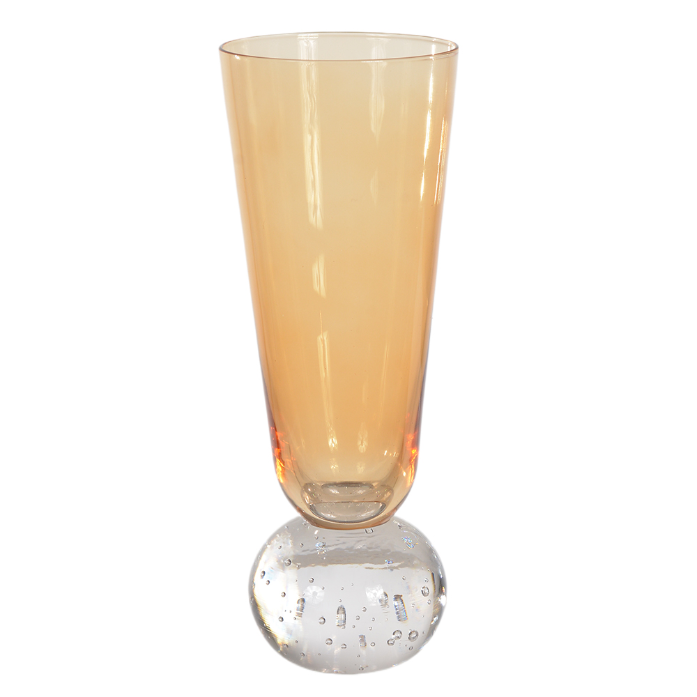 CJ TACA CHAMPANHE 190ml 16,2X6cm C/4 PCS VIBRANCE BUBBLES (AMBAR)