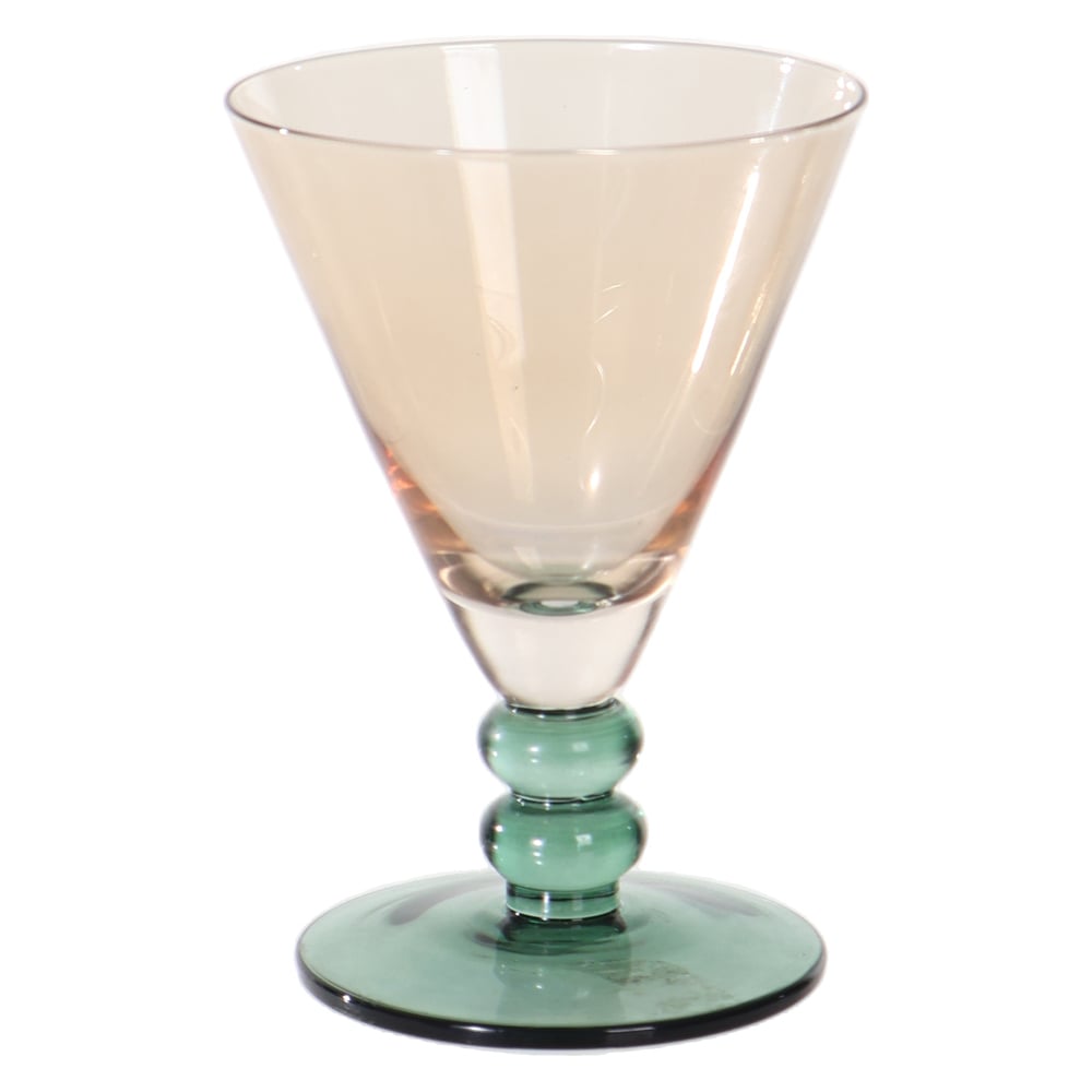 CJ TACAS AGUA 210ml 13X9cm C/4 PCS FUSION (AMBAR VERDE)