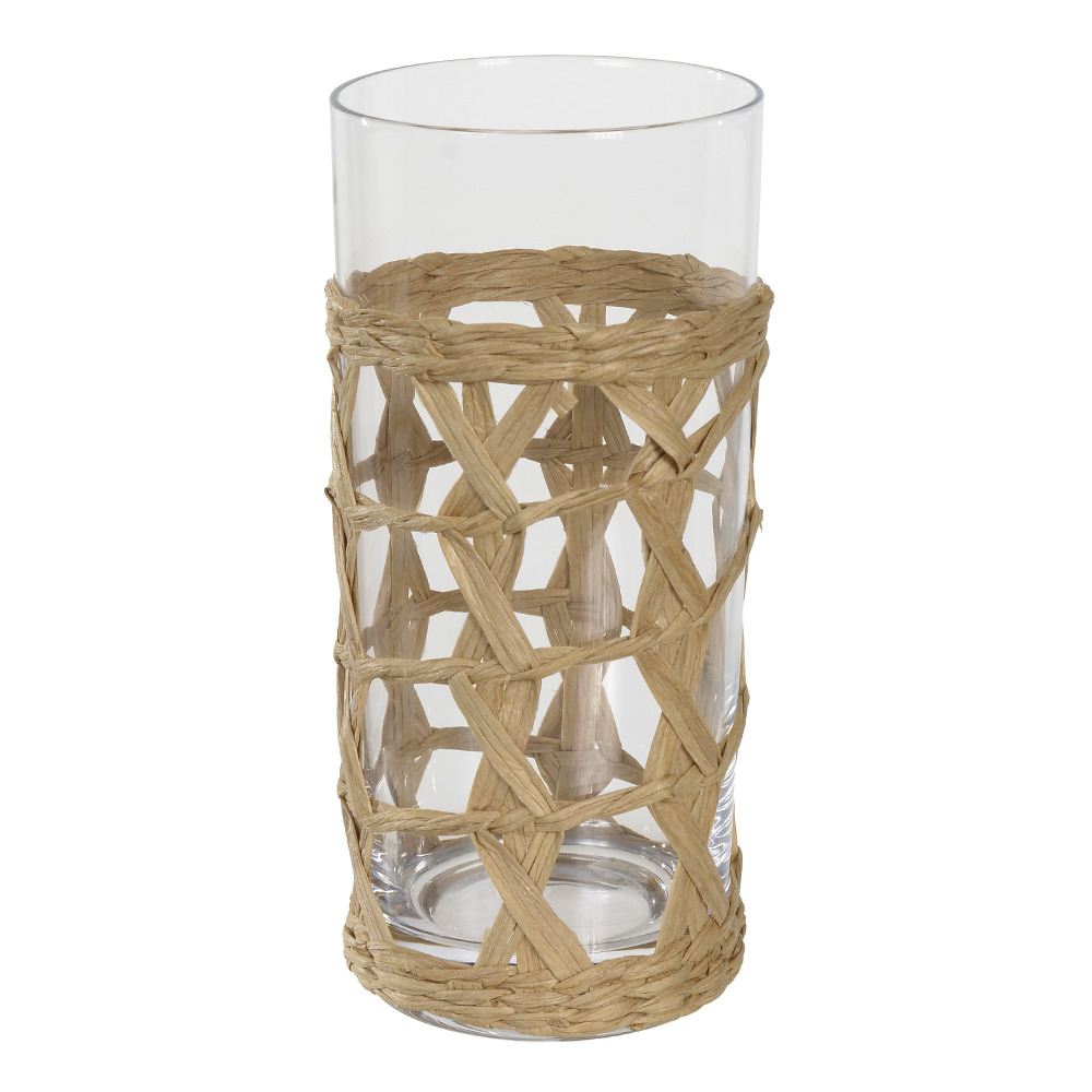 CJ COPO 475ml 16X7,7cm C/4 PCS TRAMAS (TRANSPARENTE)