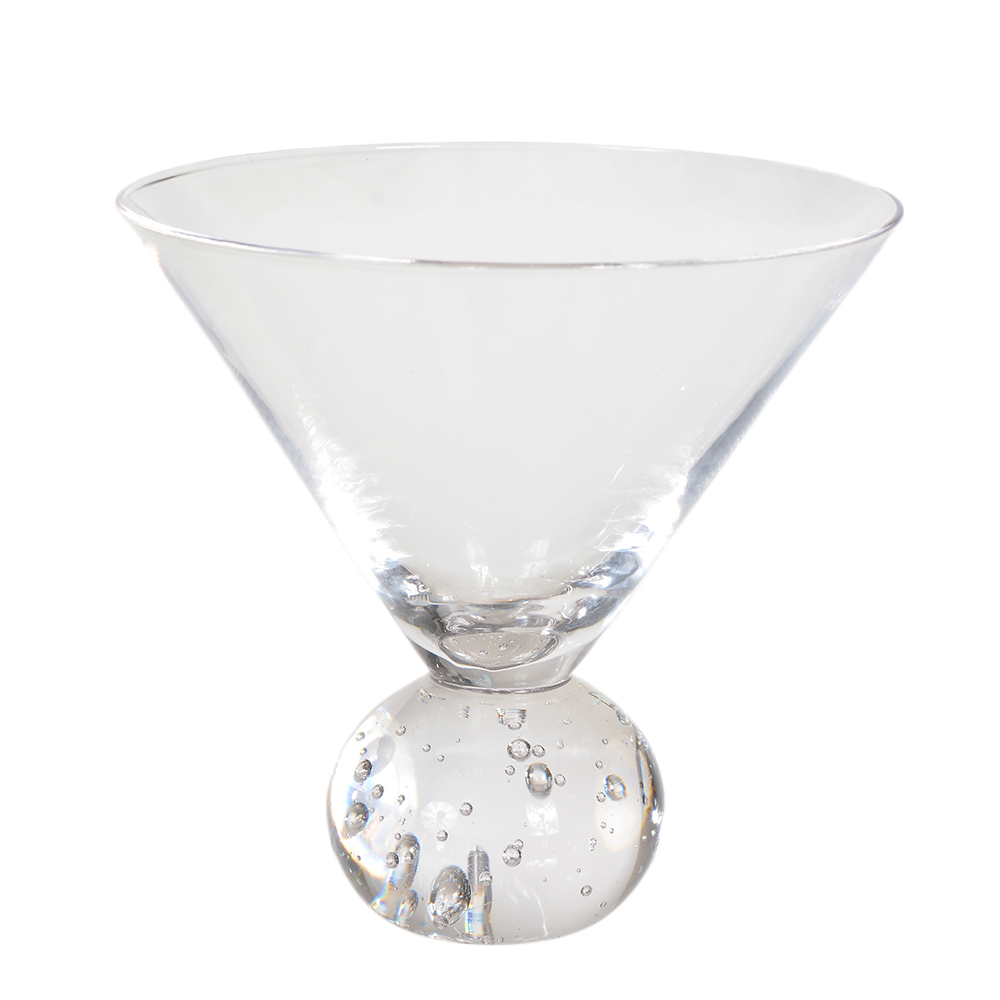 CJ TACA SOBREMESA 280ml 11,3X12cm C/4 PCS VIBRANCE BUBBLES (TRANSPARENTE)