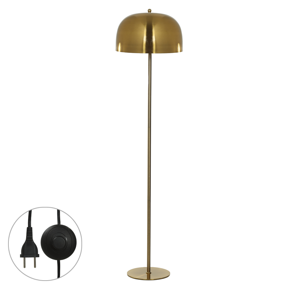 LUMINARIA DE CHAO METAL (DOURADO) 1,4m 36d