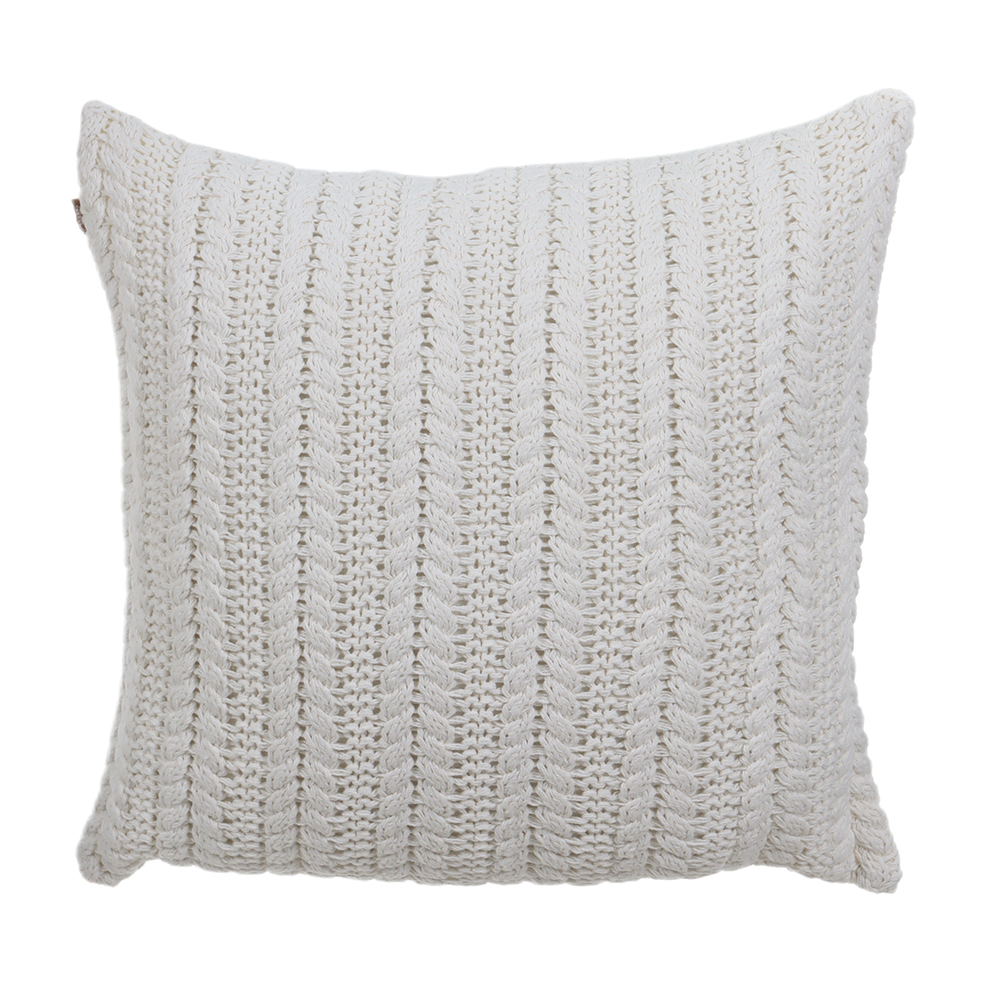 ALMOFADA ALGODAO LINHAS (OFF WHITE) 50X50cm