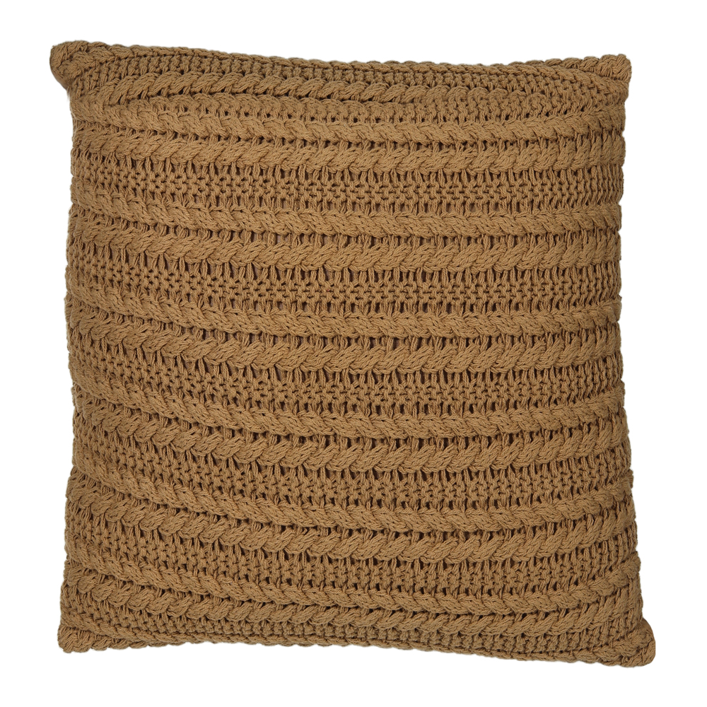 ALMOFADA ALGODAO LINHAS (MOSTARDA) 50X50cm