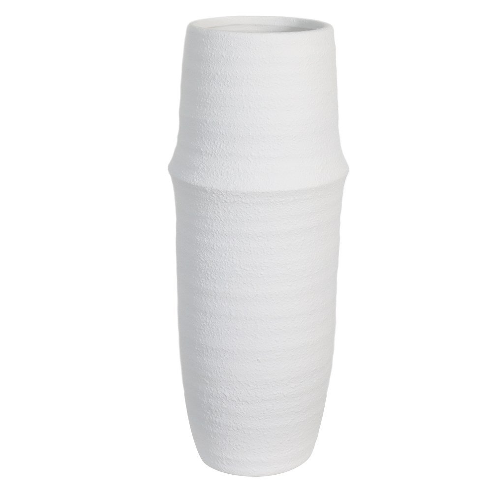 VASO DECORATIVO CERAMICA (OFF WHITE) 45cm 18d