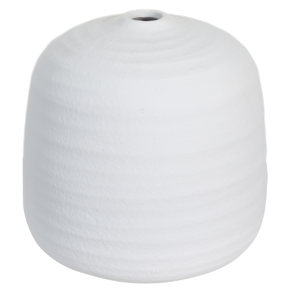 VASO DECORATIVO CERAMICA (OFF WHITE) 18cm 18d