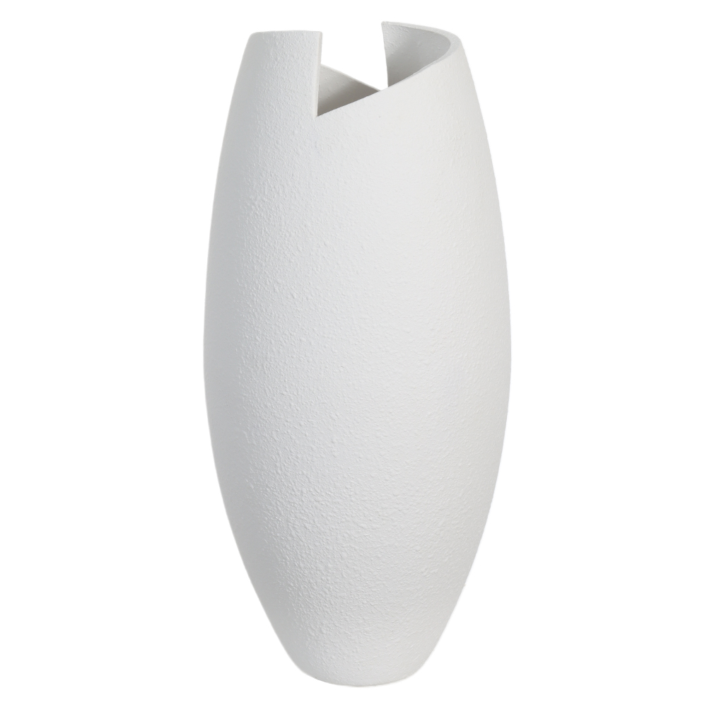 VASO DECORATIVO CERAMICA (OFF WHITE) 40cm 18,5d