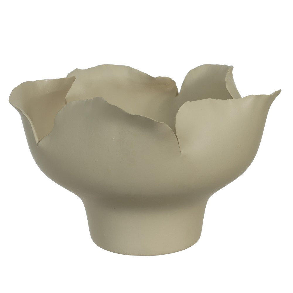 CENTRO DE MESA CERAMICA (BEGE) 18cm 32d