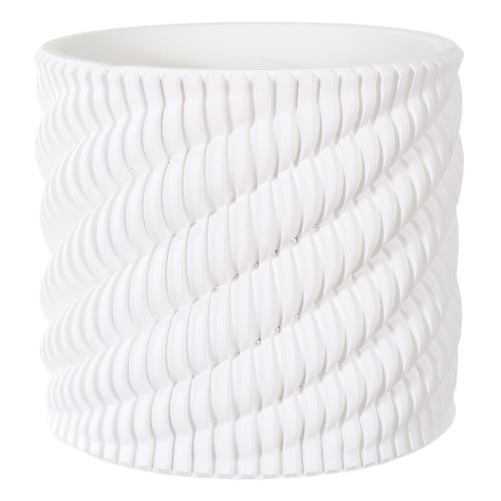 CACHEPOT DECORATIVO CIMENTO (OFF WHITE) 16,5cm 18d