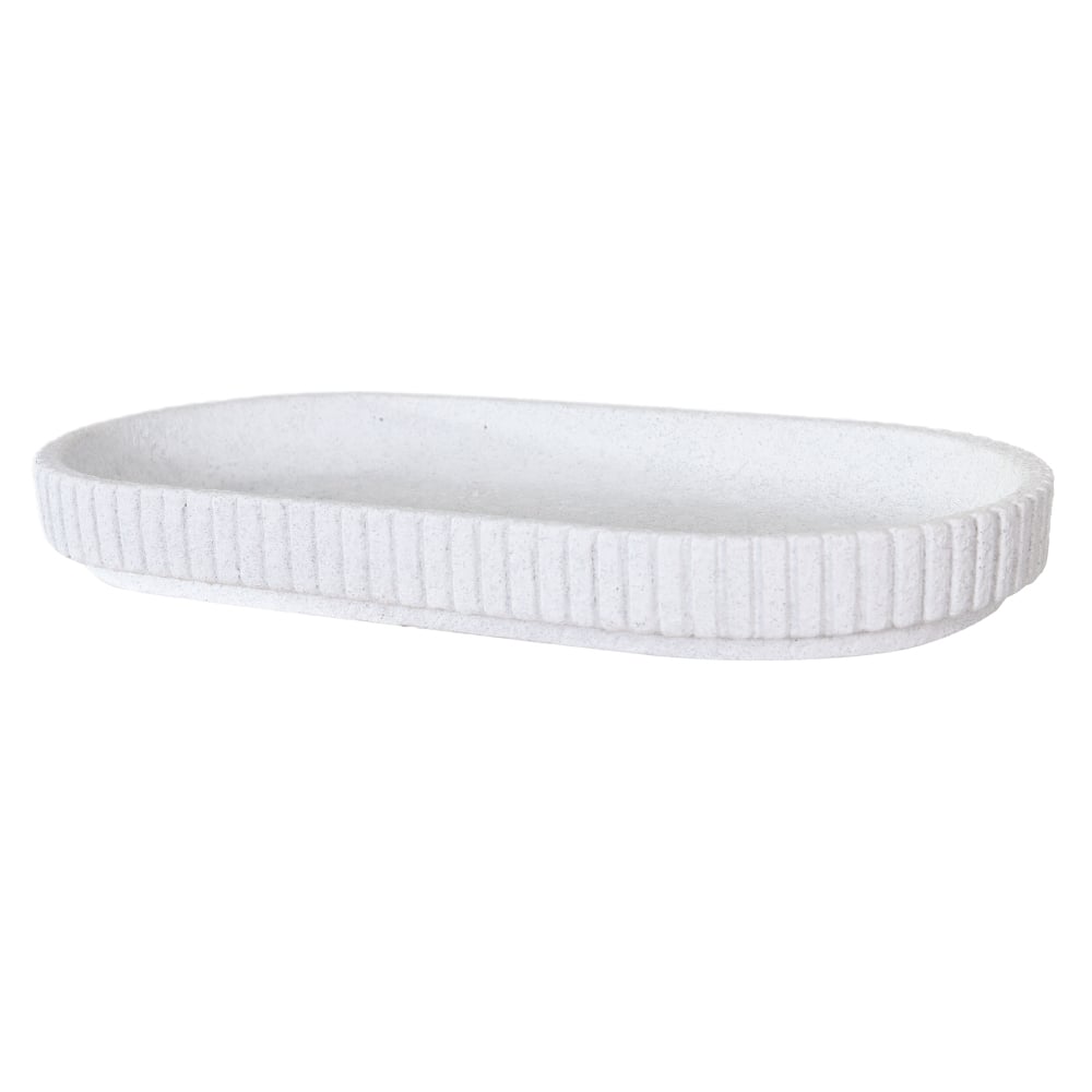 BANDEJA DECORATIVA CIMENTO (OFF WHITE) 17,5X35X4cm