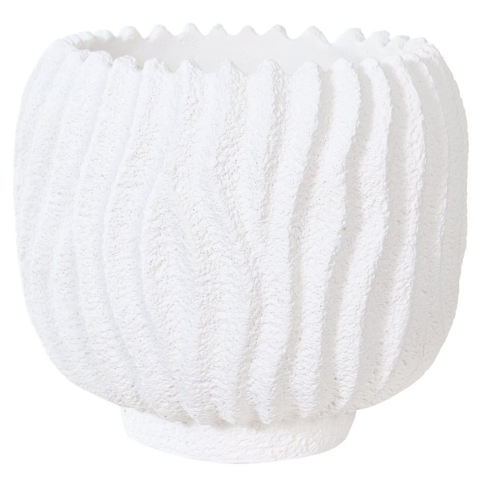 VASO DECORATIVO CIMENTO (OFF WHITE) 19cm 21d